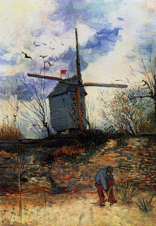 바람 이는 풍차(Le Moulin de la Galette), Oil on canvas, 1886, Public collection 